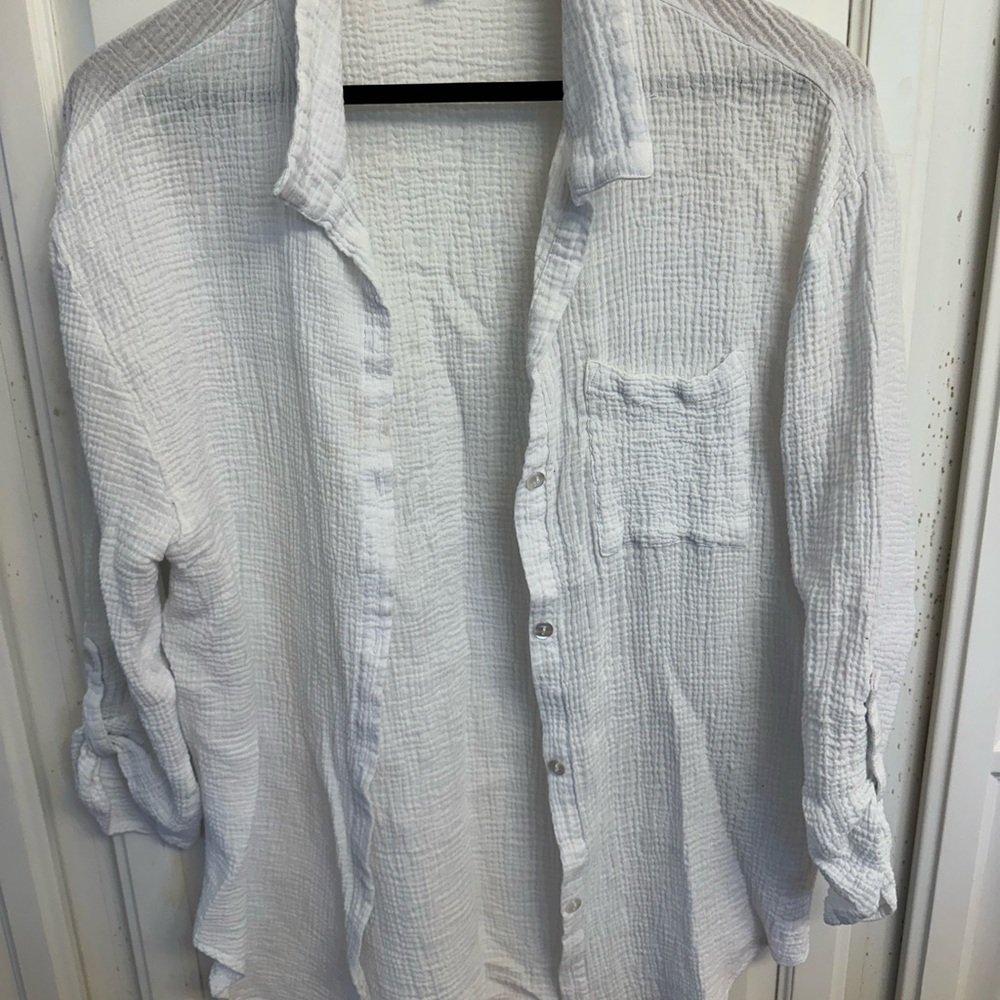 Elegant White Swim Coverup